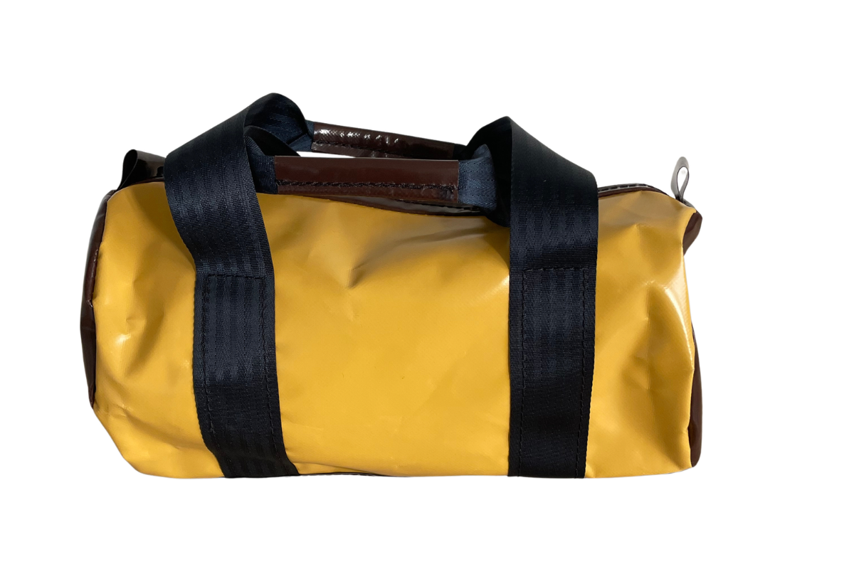 Mini Toké jaune moutarde et marron braderie