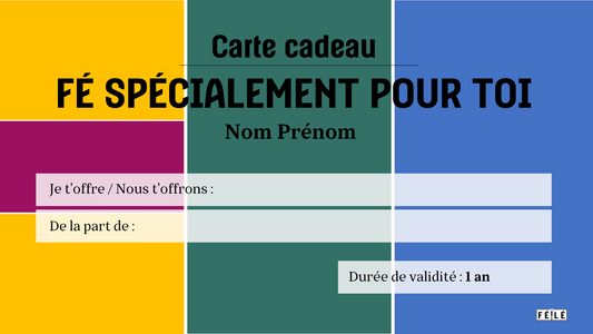 Carte Fé-le cadeau
