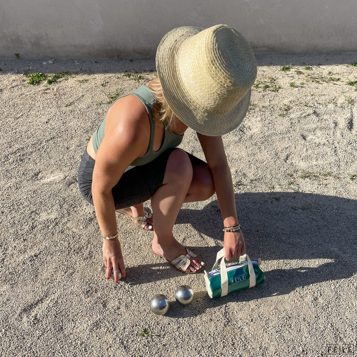 Sacoche Pétanque Vert Foncé
